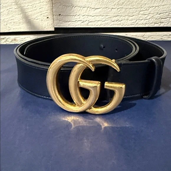 Gucci | Accessories | Gucci Black Marmont Wide Belt | Poshmark display picture 3